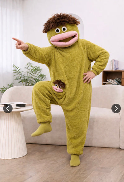 Adult size guide for Snugglegoof Monster Onesie